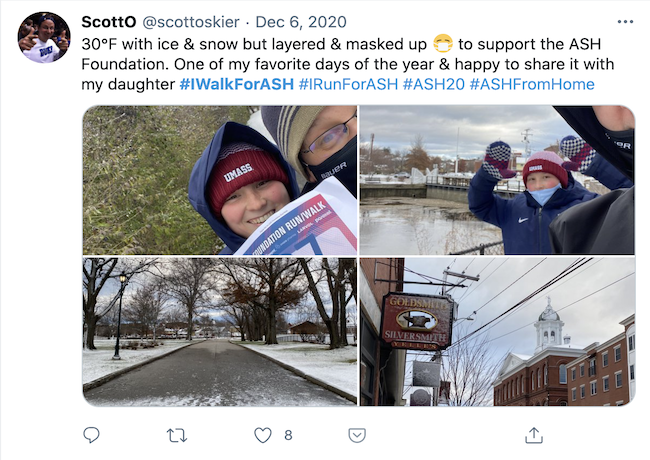 ASH Run Walk tweet