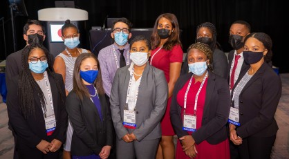 A group photo of graduate medical students.